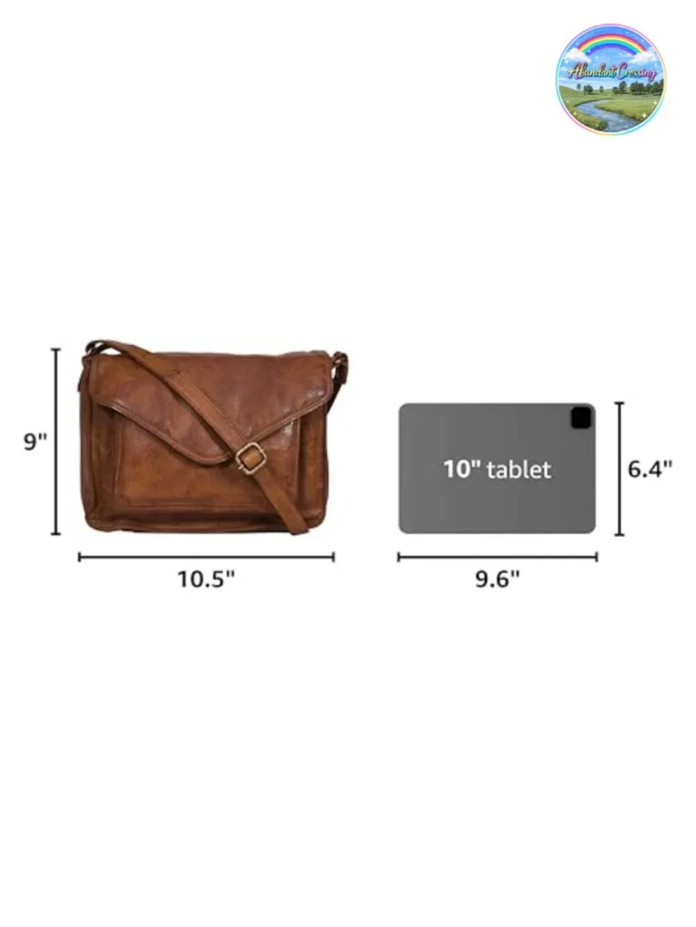 Genuine Leather Crossbody Purse for Women, Shoulder Bag with Adjustable Strap